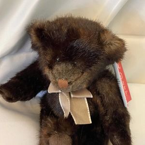 Russ Sienna Faux Fur Make Someone Happy Plush 6" Bear (Pre-owned)